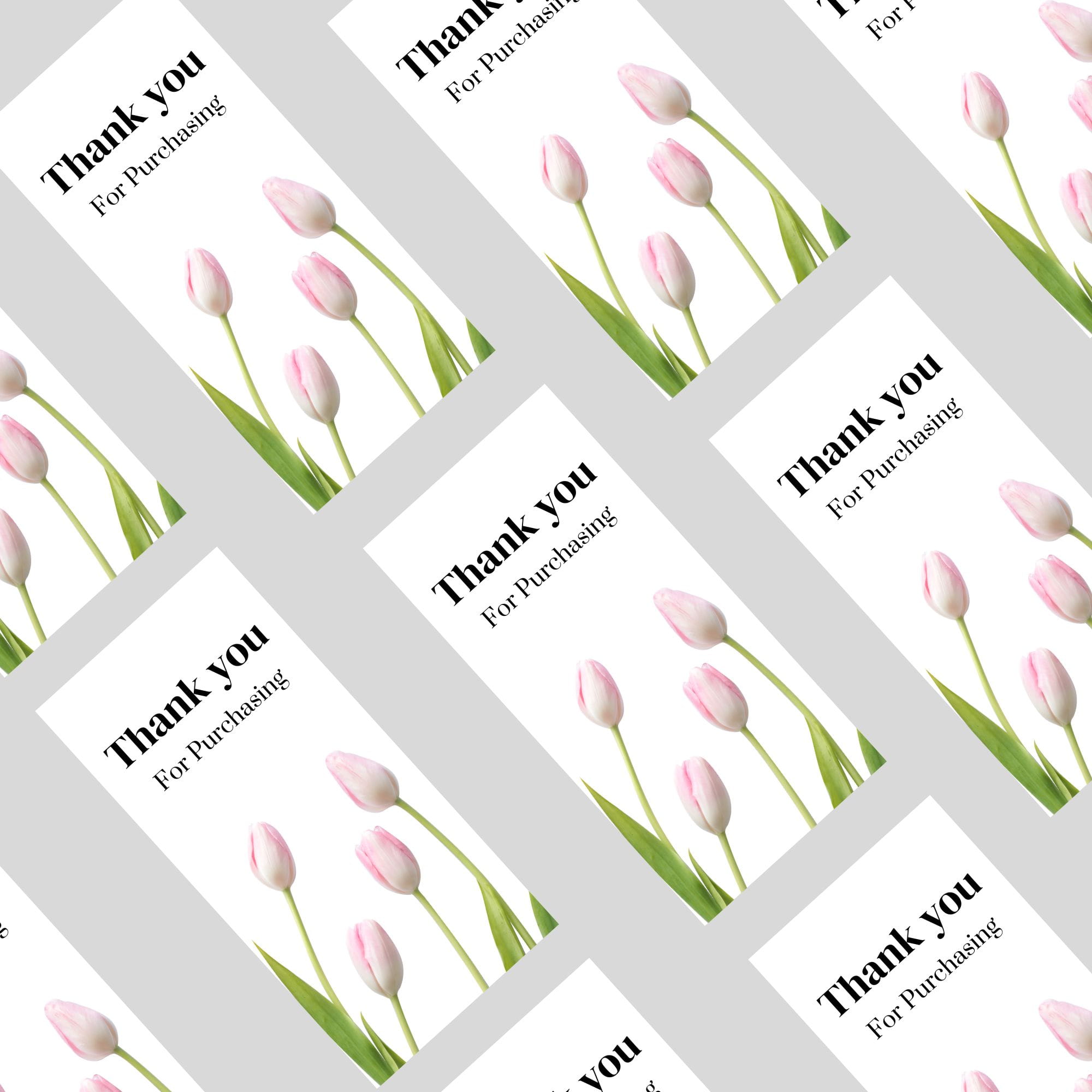 Aesthetic Floral Thank You Stickers for Small Business Packaging