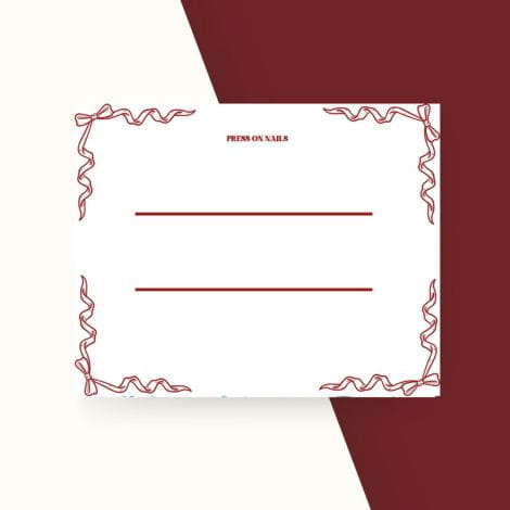 Ribbon Presentation Liners