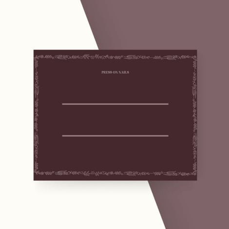 Burgundy Botanical Artisan Cards