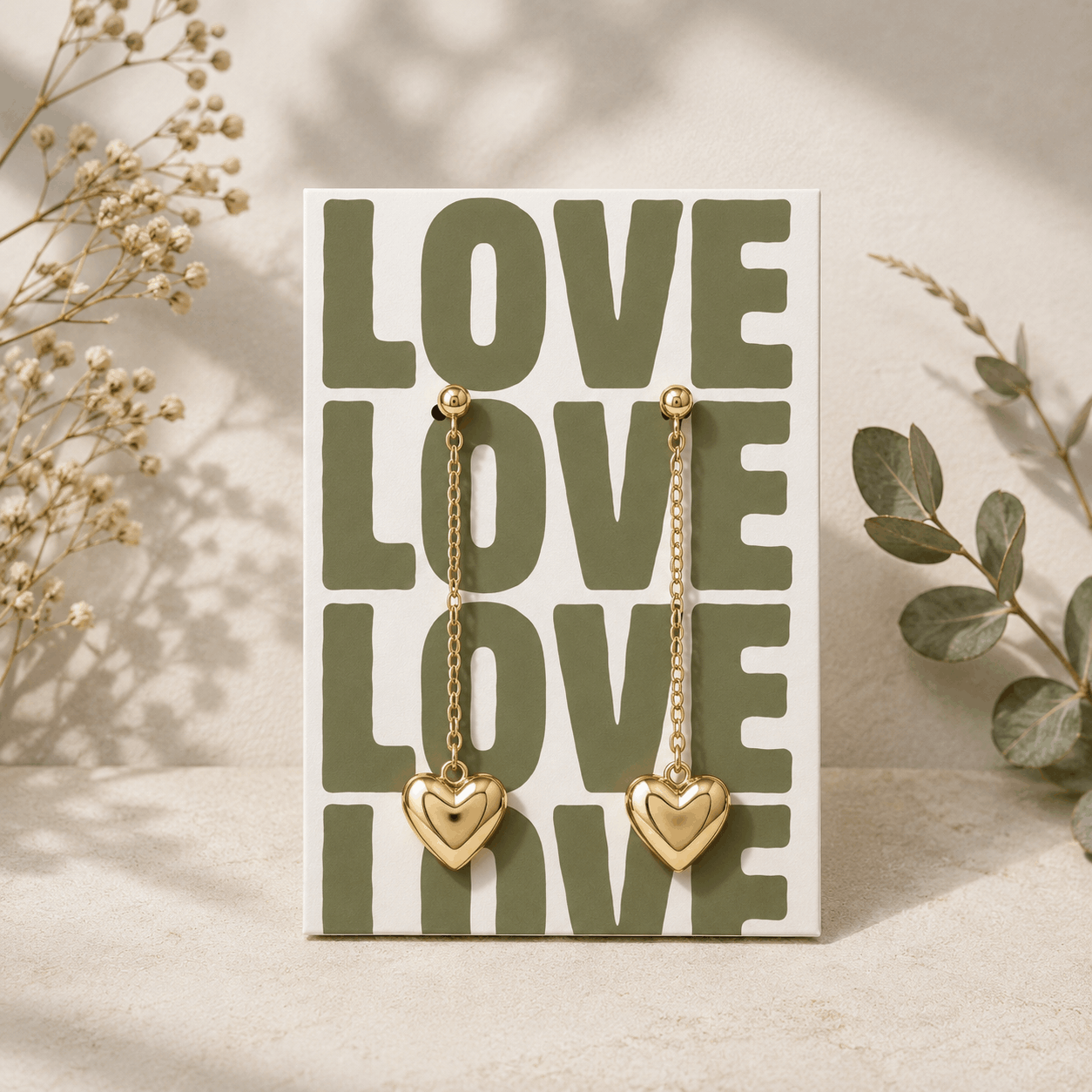 Love Design Earring Cards for Jewelry Display
