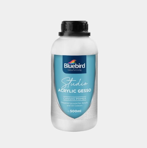 Bluebird Premium Acrylic Gesso Canvas Primer