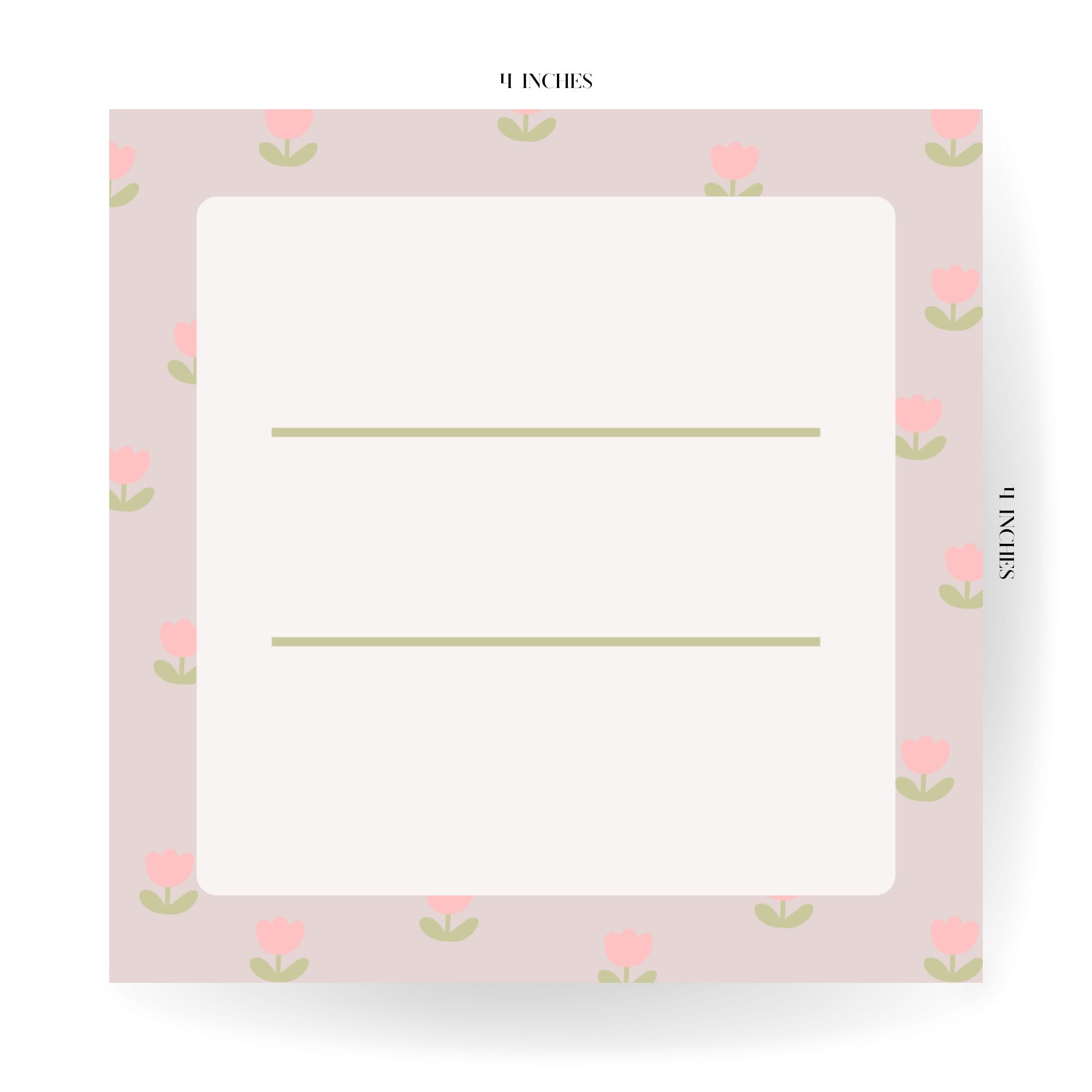 Pink Floral Press On Nails