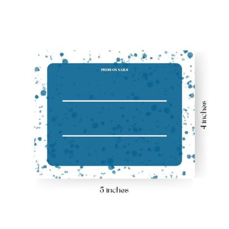 avender Splatter Press On Nail Cards