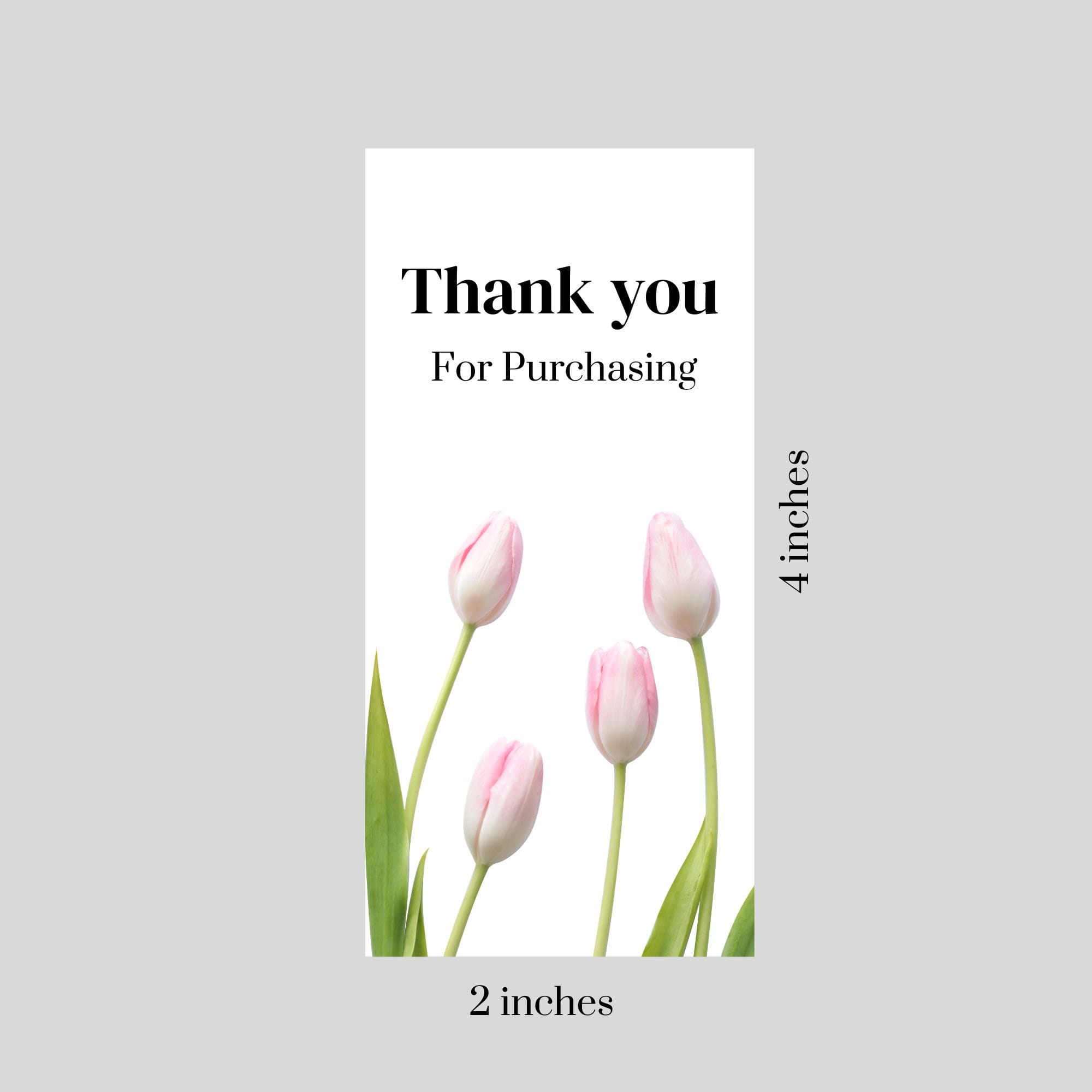 Aesthetic Floral Thank You Stickers for Small Business Packaging
