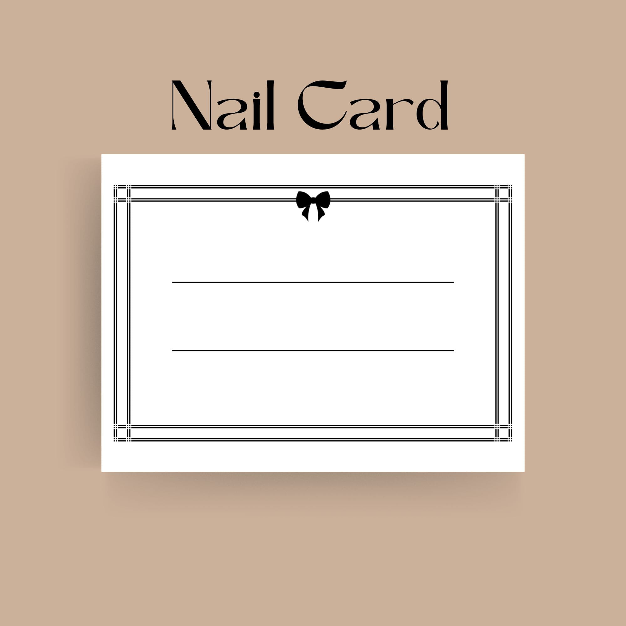 Minimalist Bow Border Thank You Card | Elegant Blank Message Card | Aesthetic Gift Note