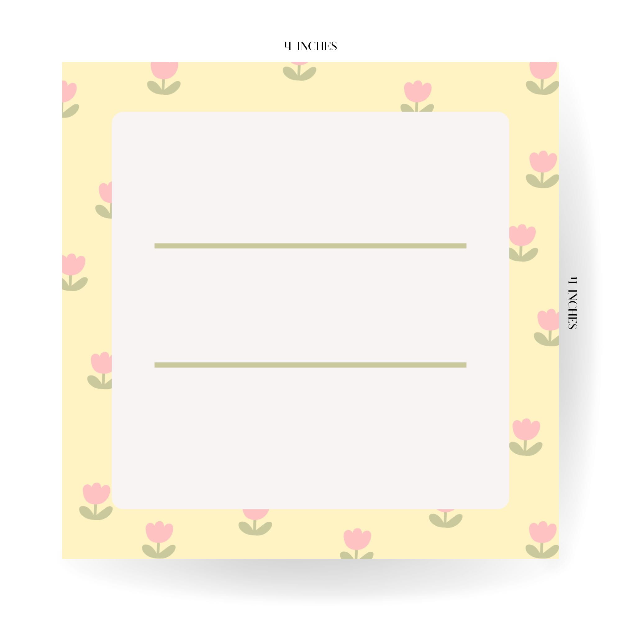 Pink Floral Press On Nails