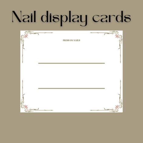 Antique Floral Frame Display Cards