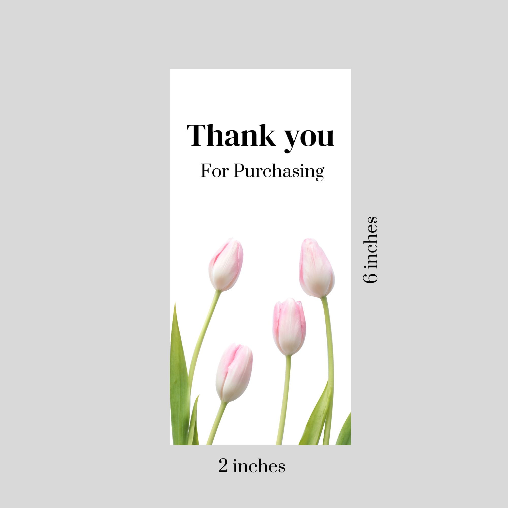 Aesthetic Floral Thank You Stickers for Small Business Packaging