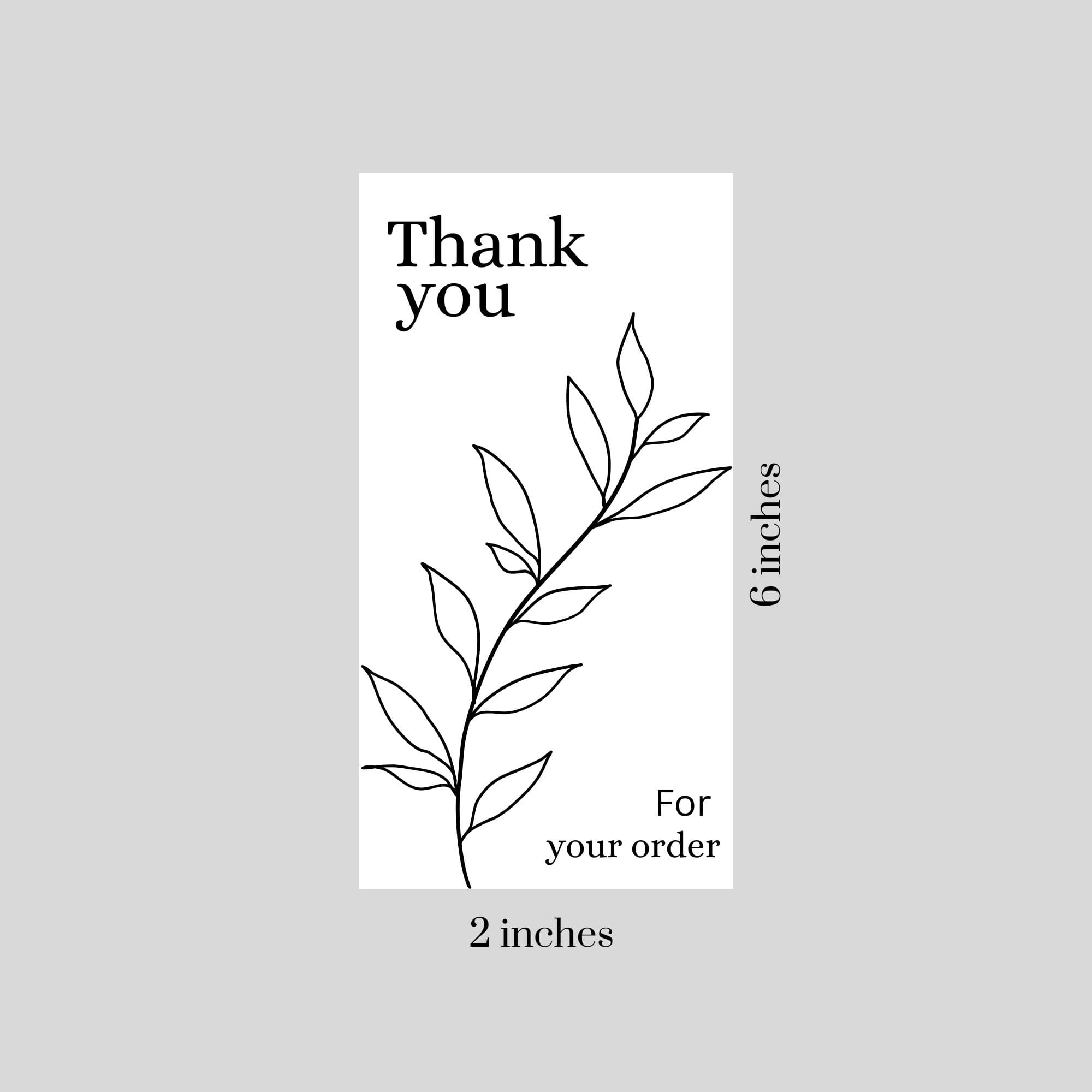 Premium Minimalist Leaf Packing Stickers by Muzhaul