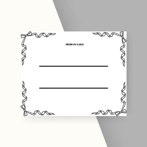 Ribbon Presentation Liners
