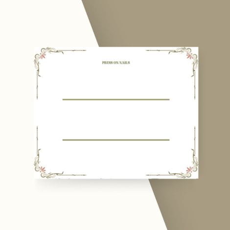 Antique Floral Frame Display Cards