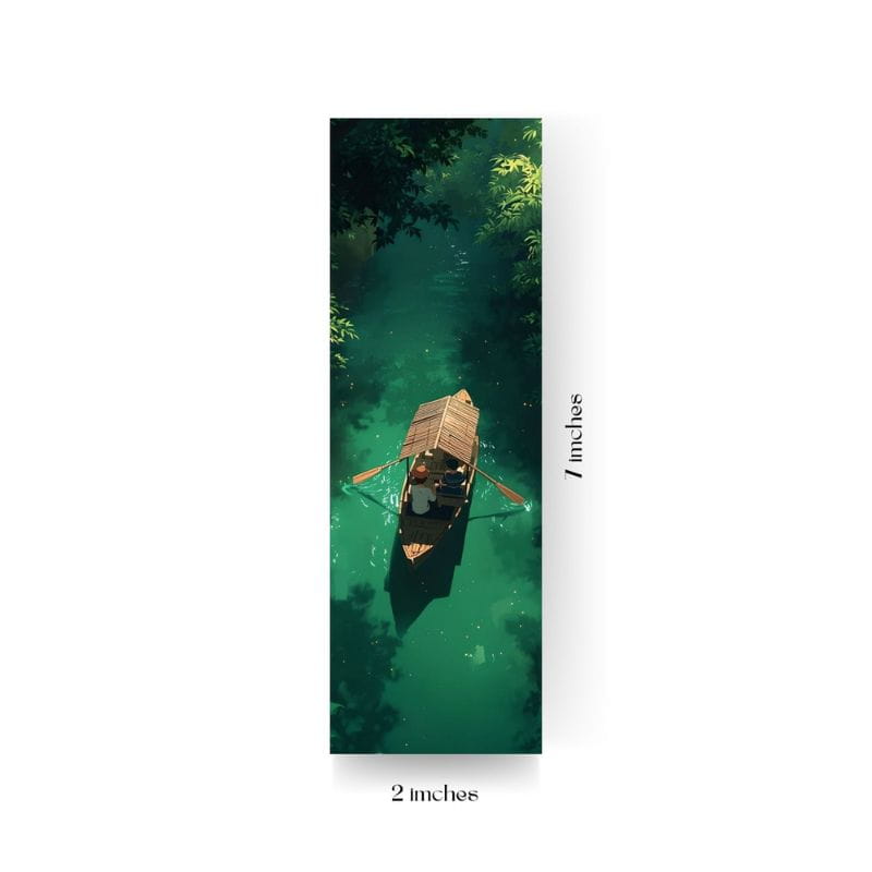 Nature Forest & Wooden Boat Anime Bookmark Set (3 Pcs)