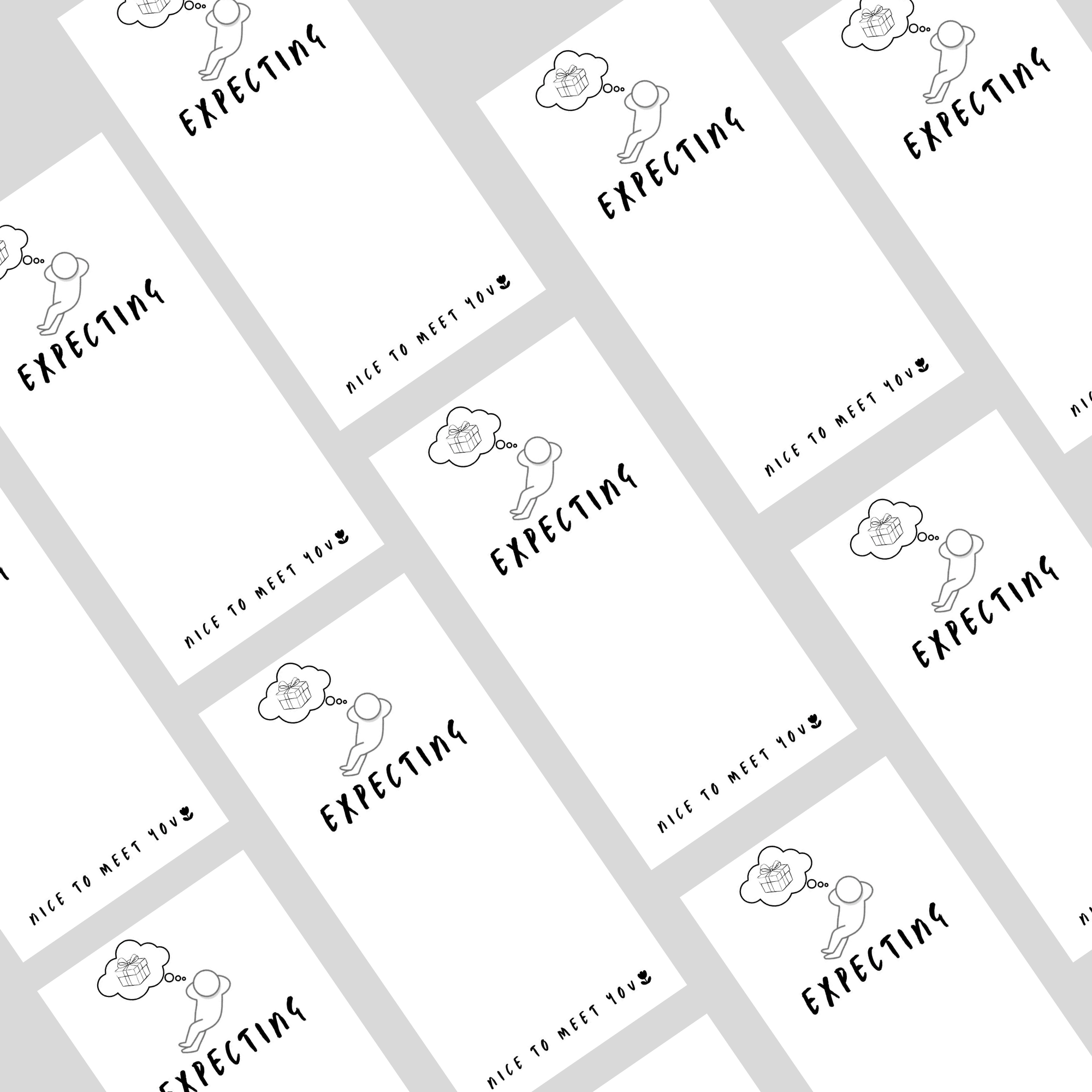 2x6 Inch Minimalist Line Art Love Box Seal Sticker
