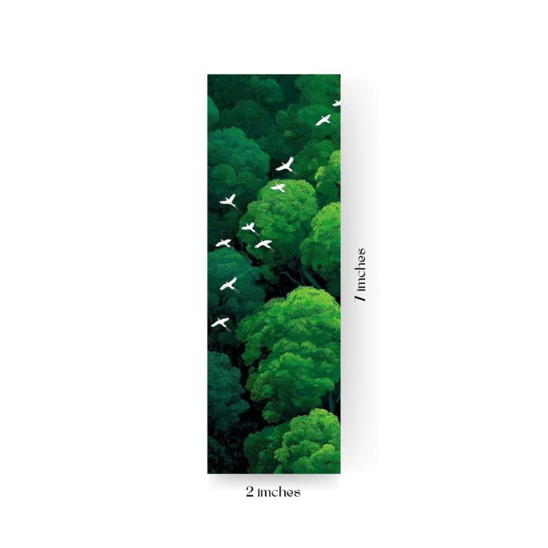 Nature Forest & Wooden Boat Anime Bookmark Set (3 Pcs)