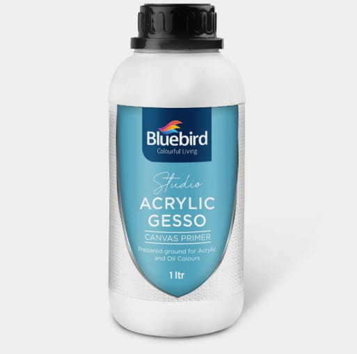 Bluebird Premium Acrylic Gesso Canvas Primer