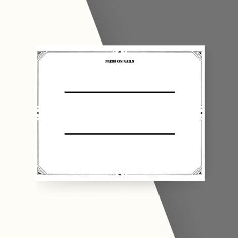 Classic Art Deco Nail Cards
