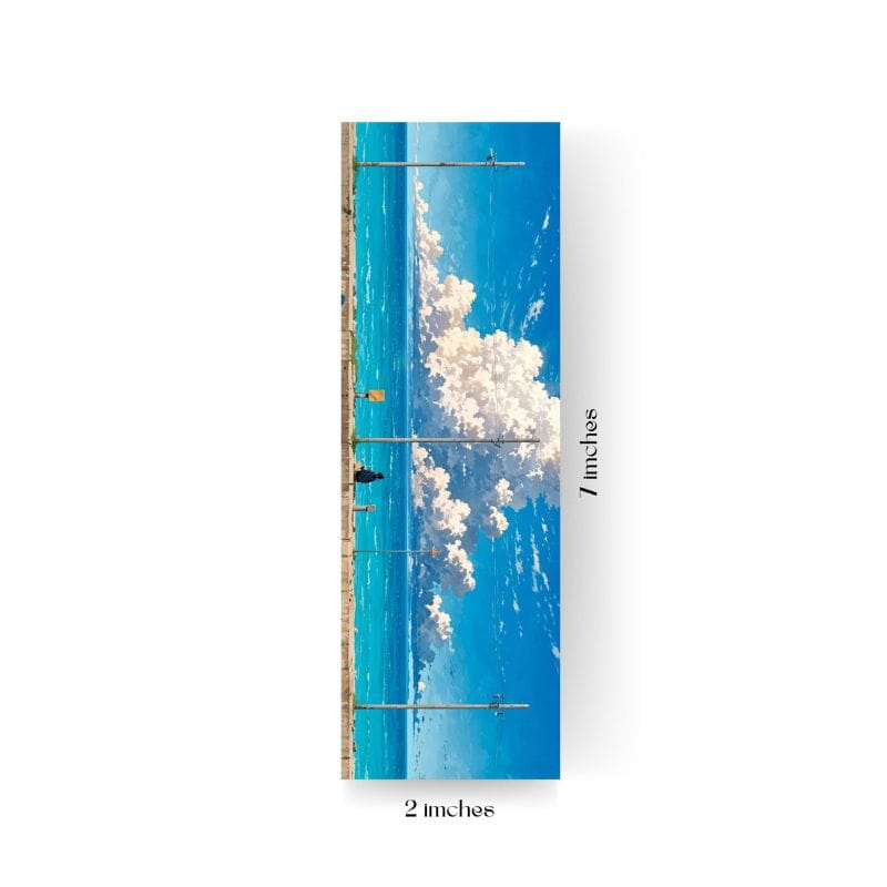 Aesthetic Anime Sky and Vintage Floral Bookmark Set (3 Pcs) – Muzhaul