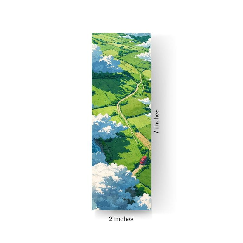 Aesthetic Studio Ghibli Inspired Anime Landscape Bookmark Set (3 Pcs)