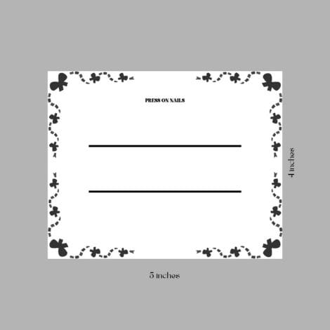 Coquette Bow Border Display Cards